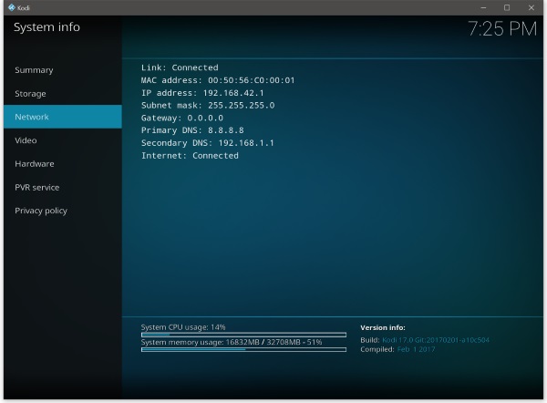 How to get mac address for kodi 2017